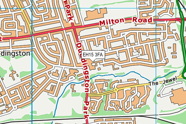 EH15 3FA map - OS VectorMap District (Ordnance Survey) EH15 3FA map - OS VectorMap District (Ordnance Survey)