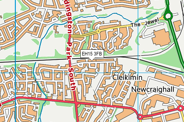 EH15 3FB map - OS VectorMap District (Ordnance Survey) EH15 3FB map - OS VectorMap District (Ordnance Survey)