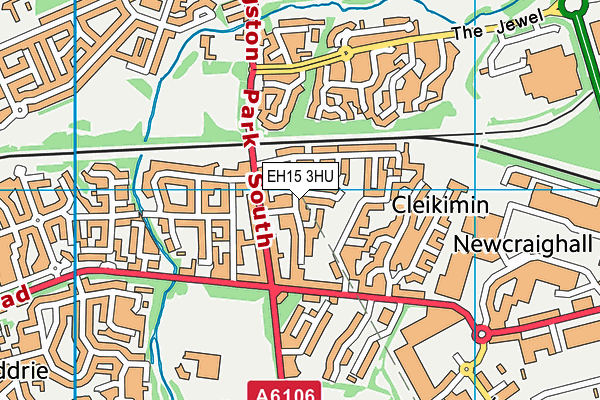 EH15 3HU map - OS VectorMap District (Ordnance Survey)