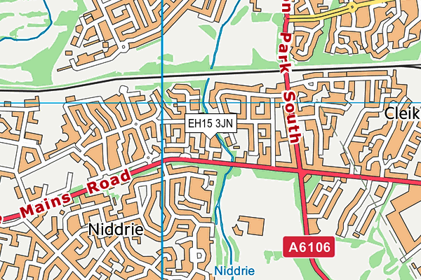EH15 3JN map - OS VectorMap District (Ordnance Survey) EH15 3JN map - OS VectorMap District (Ordnance Survey)