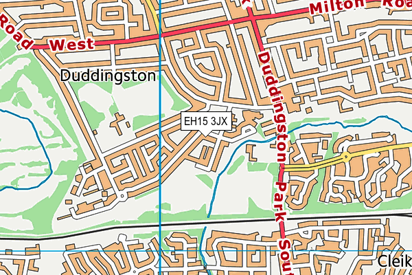 EH15 3JX map - OS VectorMap District (Ordnance Survey) EH15 3JX map - OS VectorMap District (Ordnance Survey)