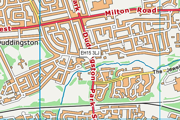 EH15 3LJ map - OS VectorMap District (Ordnance Survey) EH15 3LJ map - OS VectorMap District (Ordnance Survey)