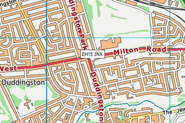 EH15 3NX map - OS VectorMap District (Ordnance Survey)