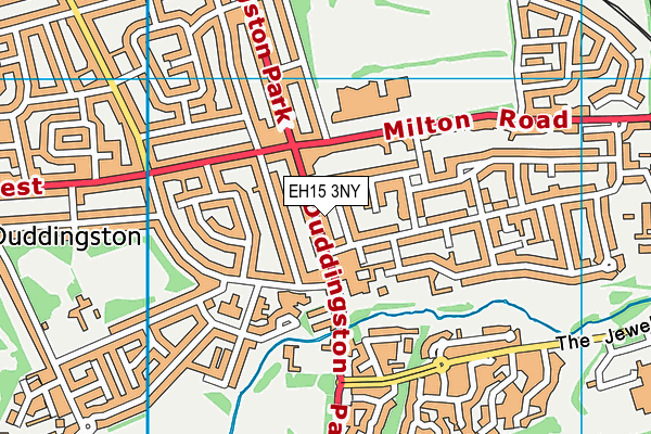 EH15 3NY map - OS VectorMap District (Ordnance Survey)