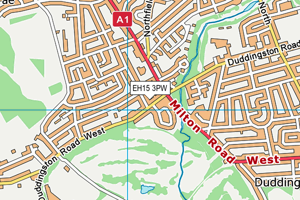 EH15 3PW map - OS VectorMap District (Ordnance Survey) EH15 3PW map - OS VectorMap District (Ordnance Survey)