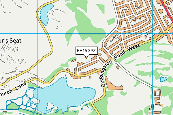 EH15 3PZ map - OS VectorMap District (Ordnance Survey)