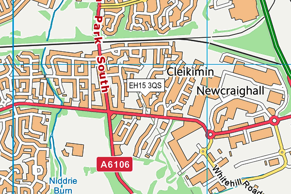 EH15 3QS map - OS VectorMap District (Ordnance Survey) EH15 3QS map - OS VectorMap District (Ordnance Survey)