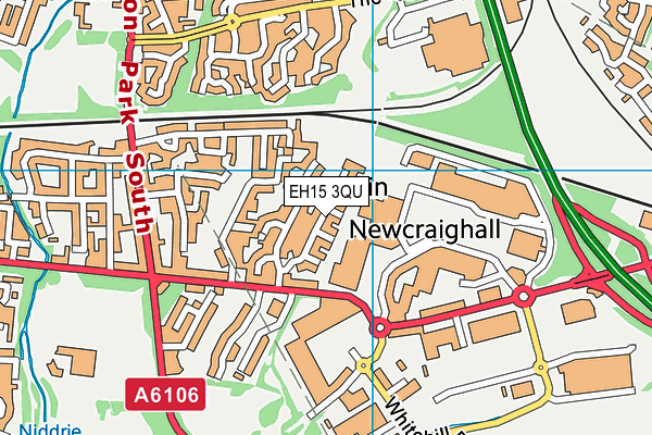 EH15 3QU map - OS VectorMap District (Ordnance Survey) EH15 3QU map - OS VectorMap District (Ordnance Survey)