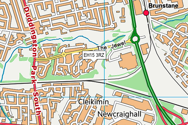 EH15 3RZ map - OS VectorMap District (Ordnance Survey) EH15 3RZ map - OS VectorMap District (Ordnance Survey)