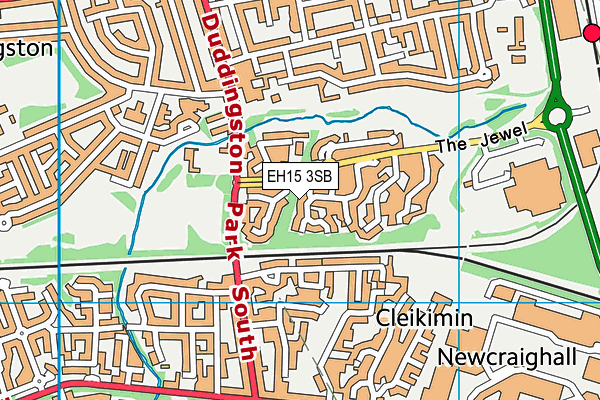 EH15 3SB map - OS VectorMap District (Ordnance Survey) EH15 3SB map - OS VectorMap District (Ordnance Survey)