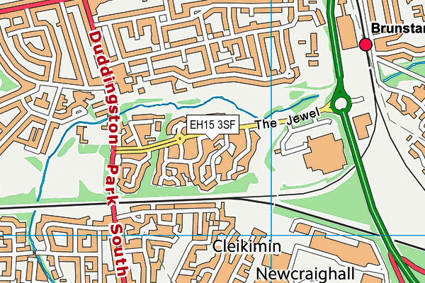 EH15 3SF map - OS VectorMap District (Ordnance Survey) EH15 3SF map - OS VectorMap District (Ordnance Survey)
