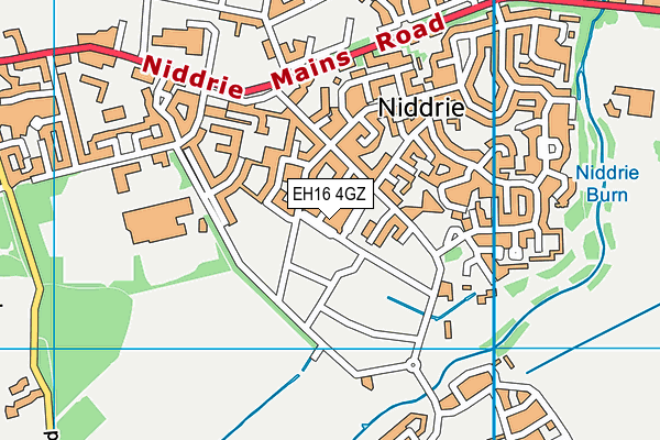EH16 4GZ map - OS VectorMap District (Ordnance Survey) EH16 4GZ map - OS VectorMap District (Ordnance Survey)