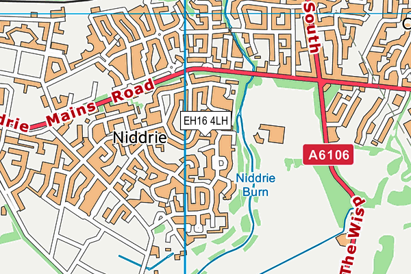 EH16 4LH map - OS VectorMap District (Ordnance Survey)