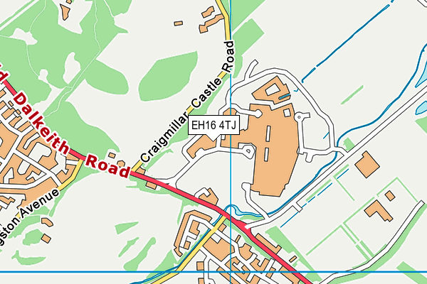 EH16 4TJ map - OS VectorMap District (Ordnance Survey)