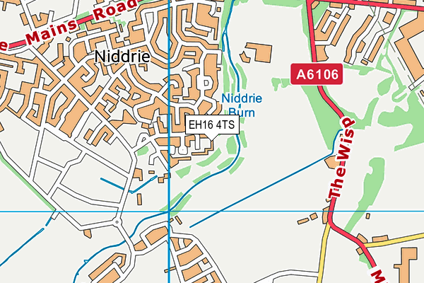 EH16 4TS map - OS VectorMap District (Ordnance Survey)