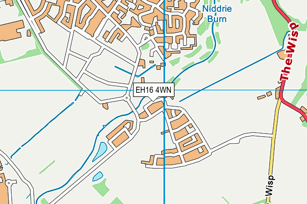 EH16 4WN map - OS VectorMap District (Ordnance Survey) EH16 4WN map - OS VectorMap District (Ordnance Survey)
