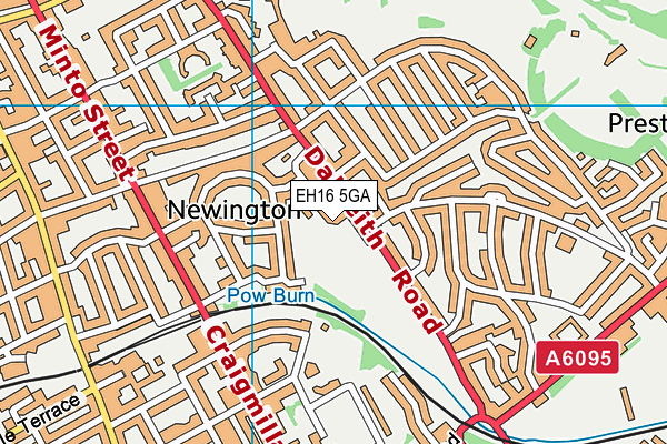 EH16 5GA map - OS VectorMap District (Ordnance Survey)