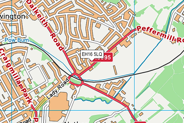 EH16 5LQ map - OS VectorMap District (Ordnance Survey) EH16 5LQ map - OS VectorMap District (Ordnance Survey)