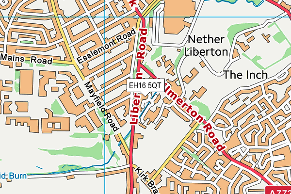 EH16 5QT map - OS VectorMap District (Ordnance Survey) EH16 5QT map - OS VectorMap District (Ordnance Survey)