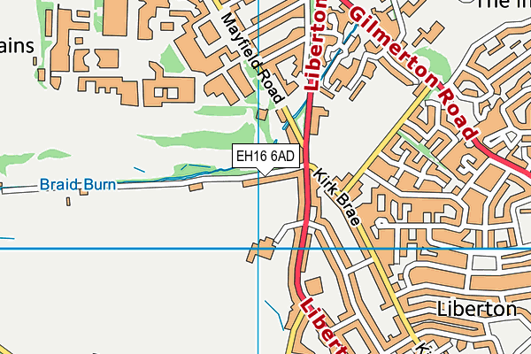 EH16 6AD map - OS VectorMap District (Ordnance Survey) EH16 6AD map - OS VectorMap District (Ordnance Survey)