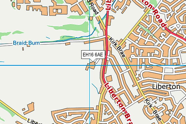 EH16 6AE map - OS VectorMap District (Ordnance Survey) EH16 6AE map - OS VectorMap District (Ordnance Survey)