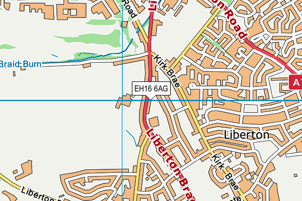 EH16 6AG map - OS VectorMap District (Ordnance Survey) EH16 6AG map - OS VectorMap District (Ordnance Survey)