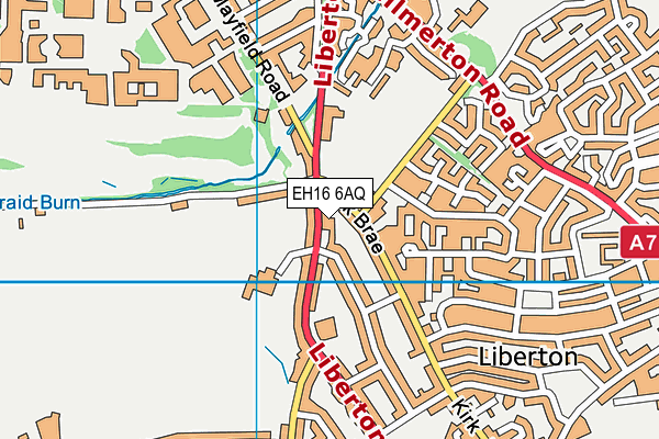 EH16 6AQ map - OS VectorMap District (Ordnance Survey) EH16 6AQ map - OS VectorMap District (Ordnance Survey)