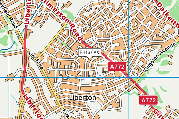 EH16 6AX map - OS VectorMap District (Ordnance Survey) EH16 6AX map - OS VectorMap District (Ordnance Survey)
