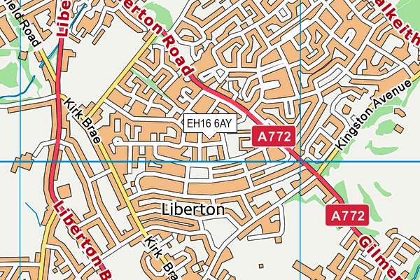 EH16 6AY map - OS VectorMap District (Ordnance Survey) EH16 6AY map - OS VectorMap District (Ordnance Survey)