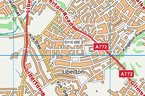 EH16 6BE map - OS VectorMap District (Ordnance Survey) EH16 6BE map - OS VectorMap District (Ordnance Survey)