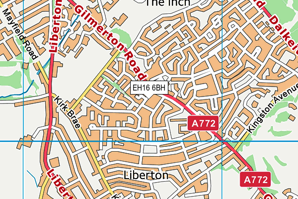 EH16 6BH map - OS VectorMap District (Ordnance Survey) EH16 6BH map - OS VectorMap District (Ordnance Survey)