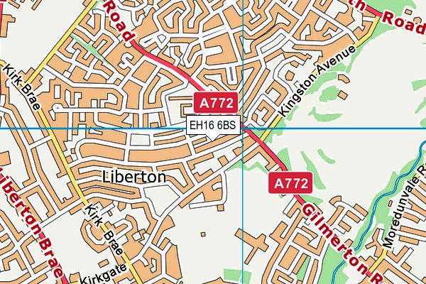 EH16 6BS map - OS VectorMap District (Ordnance Survey) EH16 6BS map - OS VectorMap District (Ordnance Survey)