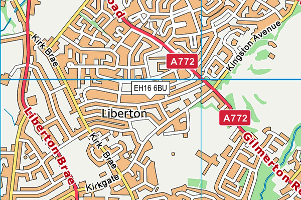 EH16 6BU map - OS VectorMap District (Ordnance Survey) EH16 6BU map - OS VectorMap District (Ordnance Survey)