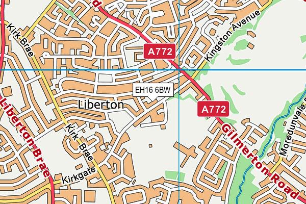 EH16 6BW map - OS VectorMap District (Ordnance Survey) EH16 6BW map - OS VectorMap District (Ordnance Survey)