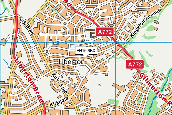 EH16 6BX map - OS VectorMap District (Ordnance Survey) EH16 6BX map - OS VectorMap District (Ordnance Survey)