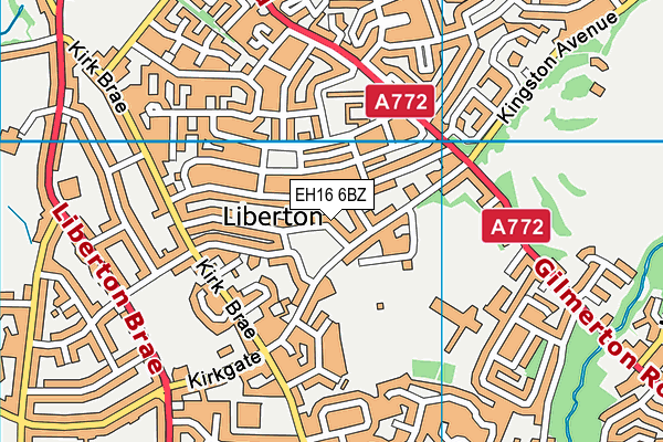 EH16 6BZ map - OS VectorMap District (Ordnance Survey) EH16 6BZ map - OS VectorMap District (Ordnance Survey)