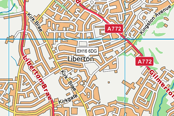 EH16 6DG map - OS VectorMap District (Ordnance Survey) EH16 6DG map - OS VectorMap District (Ordnance Survey)