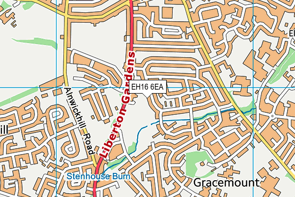 EH16 6EA map - OS VectorMap District (Ordnance Survey) EH16 6EA map - OS VectorMap District (Ordnance Survey)