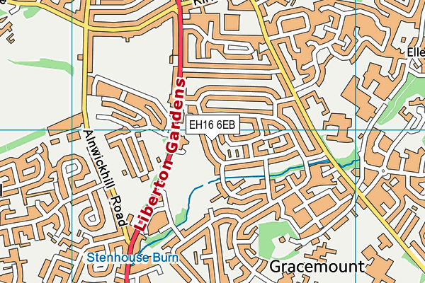 EH16 6EB map - OS VectorMap District (Ordnance Survey) EH16 6EB map - OS VectorMap District (Ordnance Survey)