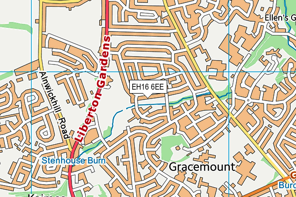 EH16 6EE map - OS VectorMap District (Ordnance Survey) EH16 6EE map - OS VectorMap District (Ordnance Survey)