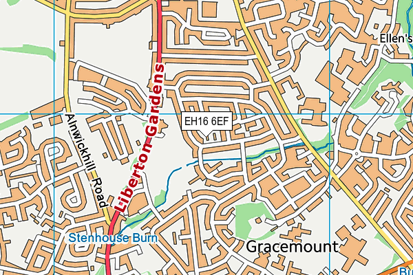 EH16 6EF map - OS VectorMap District (Ordnance Survey) EH16 6EF map - OS VectorMap District (Ordnance Survey)