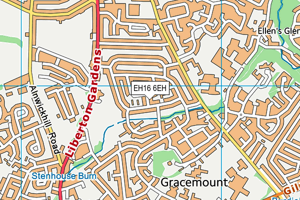 EH16 6EH map - OS VectorMap District (Ordnance Survey) EH16 6EH map - OS VectorMap District (Ordnance Survey)