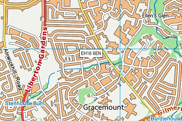 EH16 6EN map - OS VectorMap District (Ordnance Survey) EH16 6EN map - OS VectorMap District (Ordnance Survey)