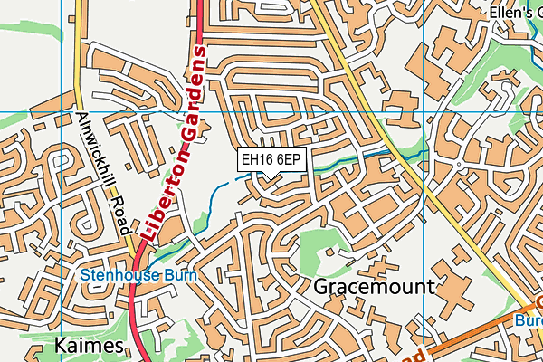 EH16 6EP map - OS VectorMap District (Ordnance Survey) EH16 6EP map - OS VectorMap District (Ordnance Survey)