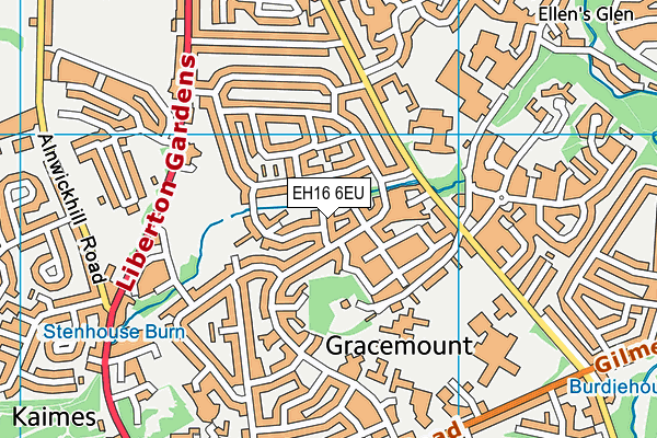EH16 6EU map - OS VectorMap District (Ordnance Survey) EH16 6EU map - OS VectorMap District (Ordnance Survey)