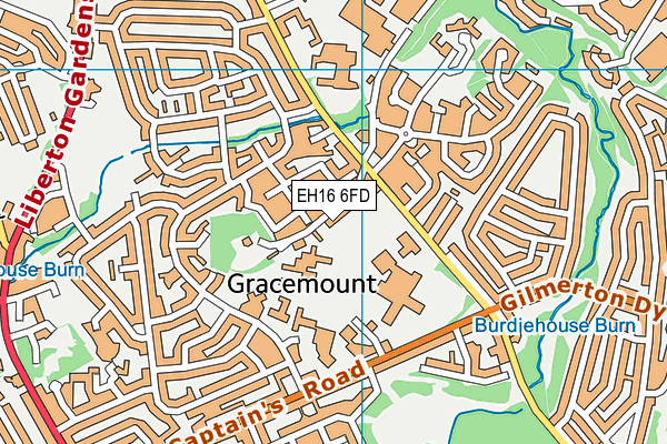 EH16 6FD map - OS VectorMap District (Ordnance Survey) EH16 6FD map - OS VectorMap District (Ordnance Survey)