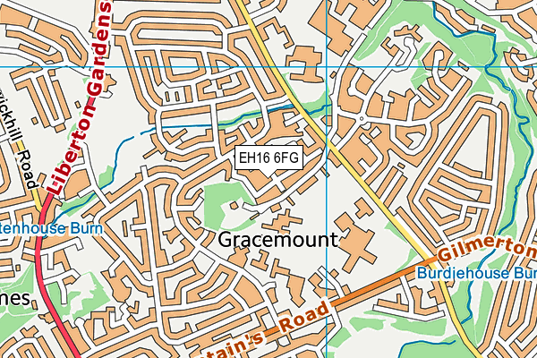 EH16 6FG map - OS VectorMap District (Ordnance Survey) EH16 6FG map - OS VectorMap District (Ordnance Survey)