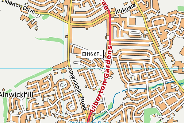 EH16 6FL map - OS VectorMap District (Ordnance Survey) EH16 6FL map - OS VectorMap District (Ordnance Survey)