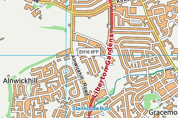 EH16 6FP map - OS VectorMap District (Ordnance Survey) EH16 6FP map - OS VectorMap District (Ordnance Survey)
