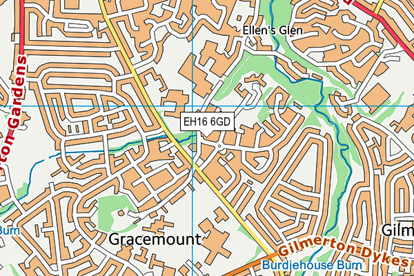 EH16 6GD map - OS VectorMap District (Ordnance Survey) EH16 6GD map - OS VectorMap District (Ordnance Survey)